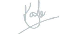 Kate's signature
