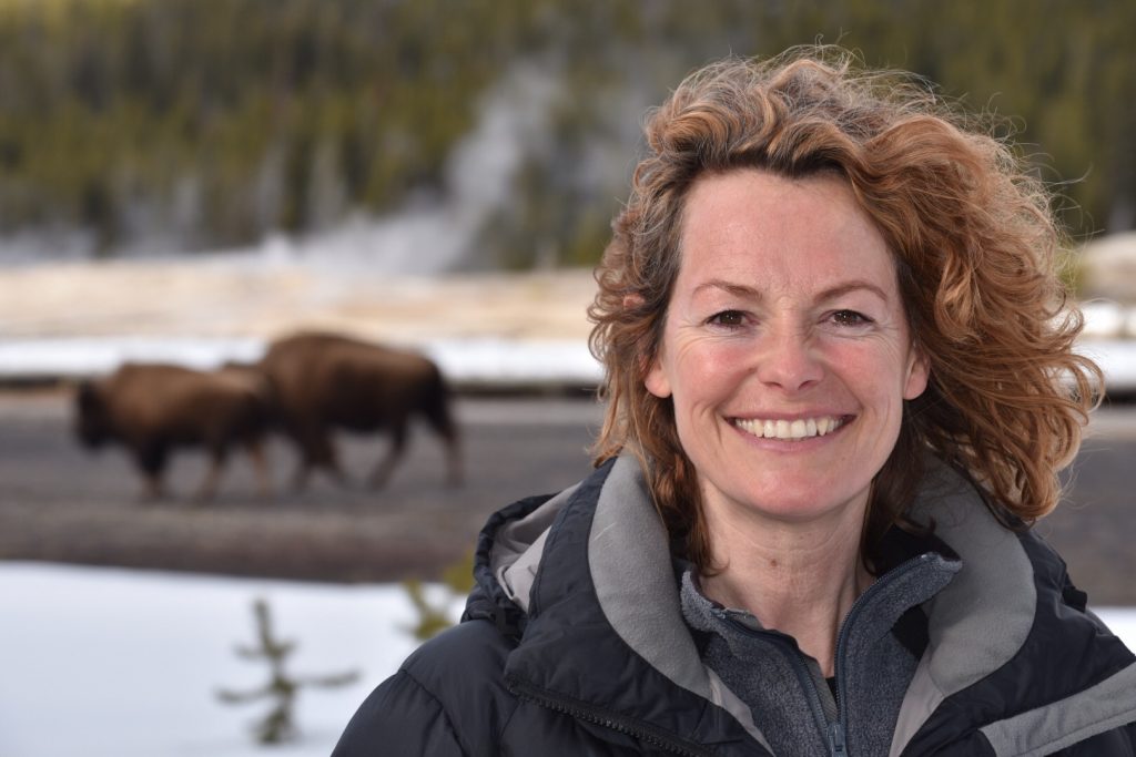 Kate Humble in Yellowstone National Park