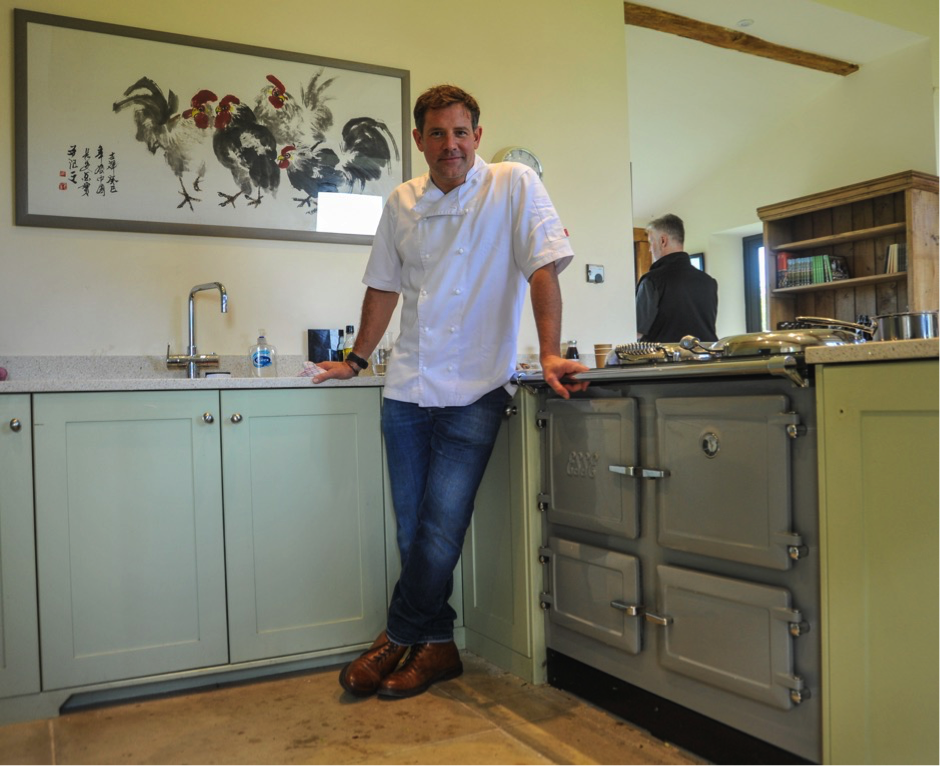 Matt Tebbutt by the Esse 990EL at Humble by Nature